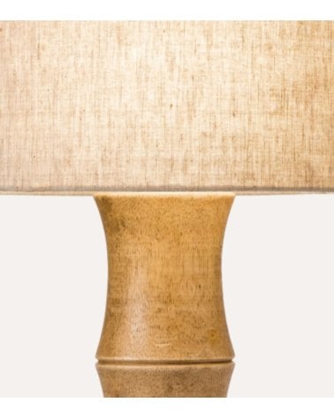 Lámpara de Mesa Zen de Bambú y Yute