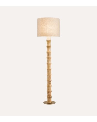 Lámpara de Pie Zen de Bambú y Yute