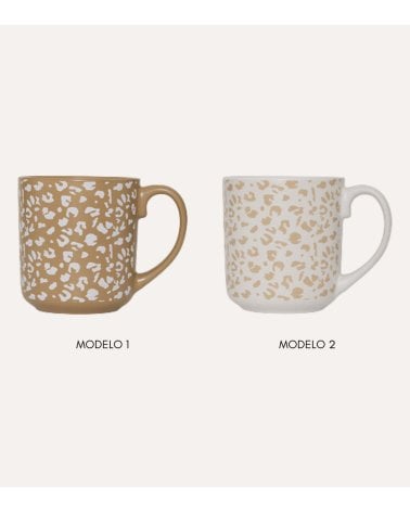 Taza Mug Leopardo de Cerámica
