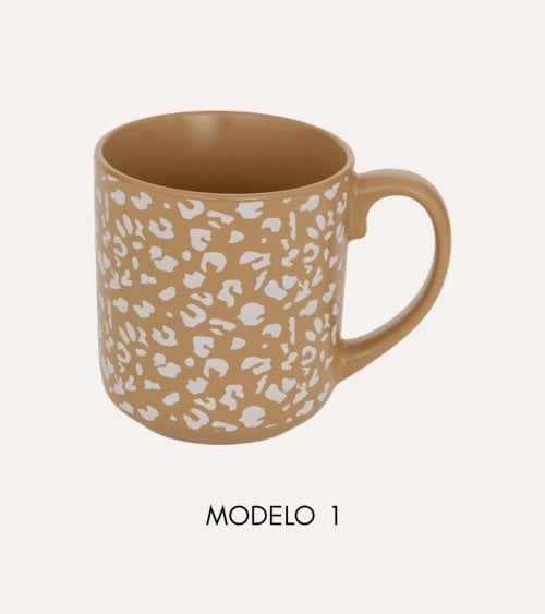 Taza Mug Leopardo de Cerámica