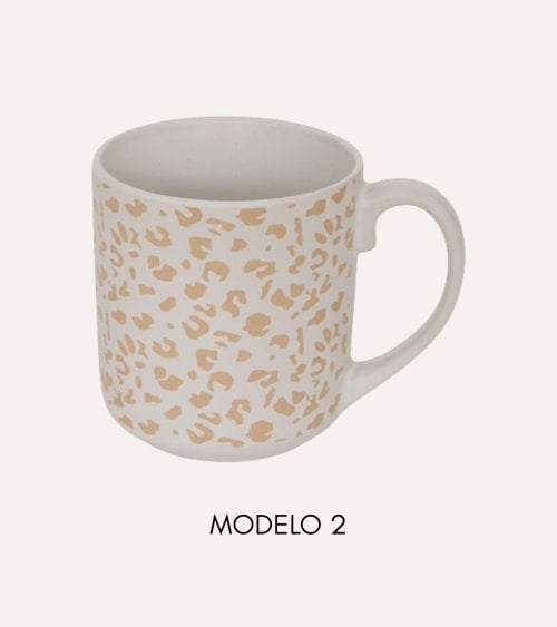 Taza Mug Leopardo de Cerámica
