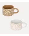 Set de 4 Tazas Leopardo con Soporte