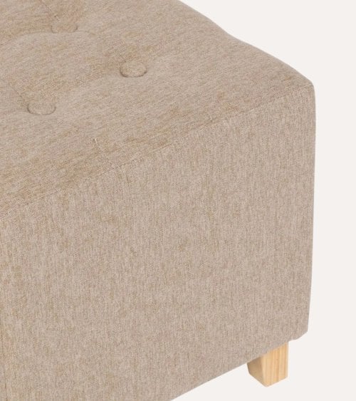 Puff Léandre Acolchado de Terciopelo