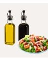 Set de Botellas Vinagrera y Aceitera de Cristal
