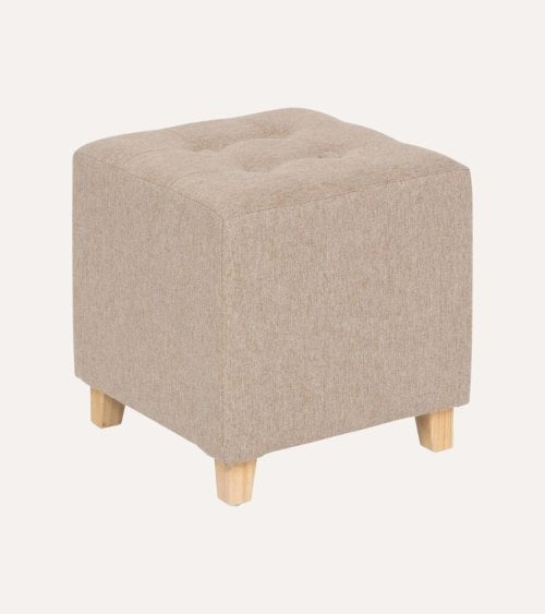 Puff Léandre Acolchado de Terciopelo