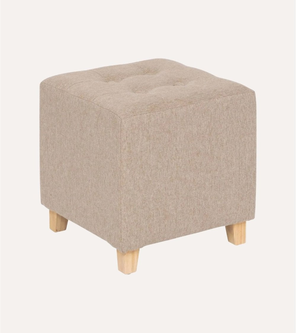 Puff Léandre Acolchado de Terciopelo