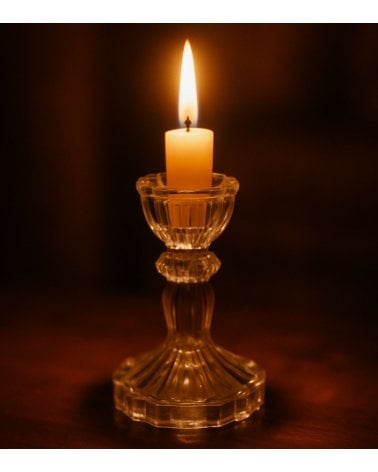 Candelabro con Diseño Vintage de Vidrio