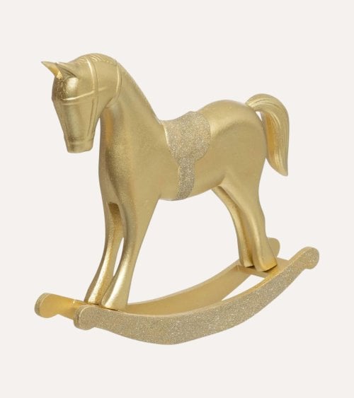Figura Decorativa Caballo Balancín de MDF