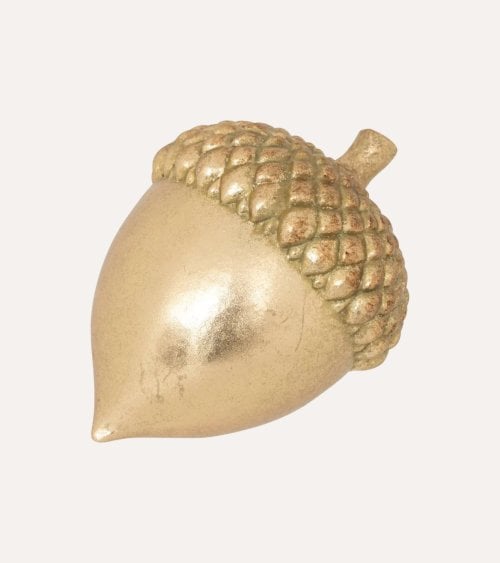 Figura Decorativa de Bellota de Poliresina