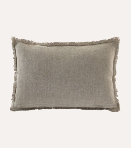 Cojín Rectangular Terra A Rayas de Lino
