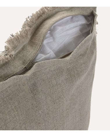 Cojín Rectangular Terra A Rayas de Lino