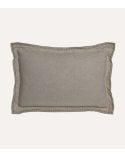 Cojín Rectangular Borde con Costuras de Lino
