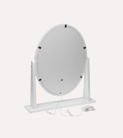 Espejo LED Oval Glam con Soporte