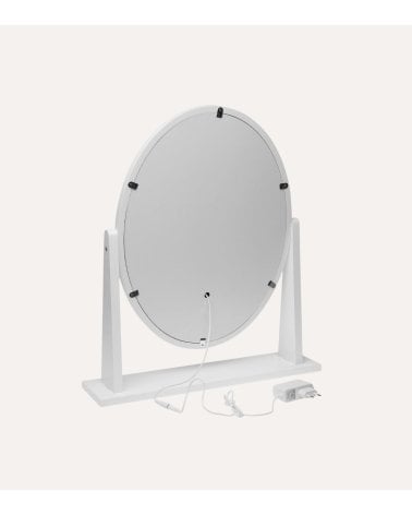 Espejo LED Oval Glam con Soporte