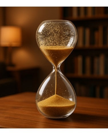 Reloj de Arena Brillante de Vidrio