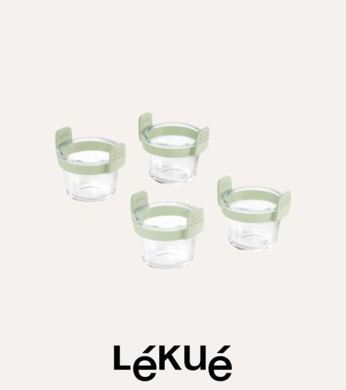Set de 4 Mini Vasos para Freidora de Aire de Vidrio