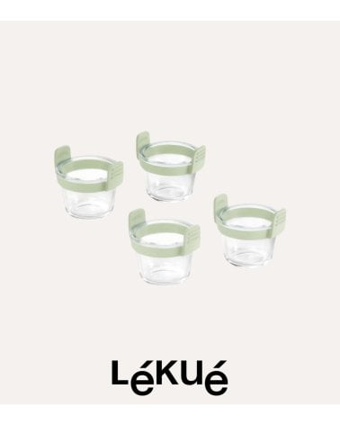 Set de 4 Mini Vasos para Freidora de Aire de Vidrio