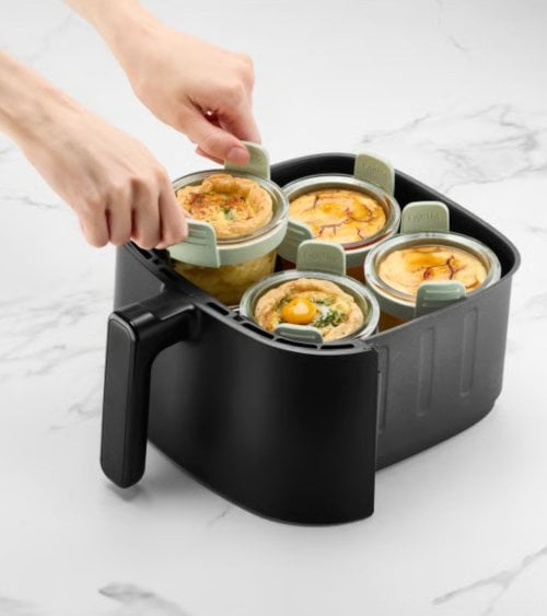 Set de 4 Mini Vasos para Freidora de Aire de Vidrio