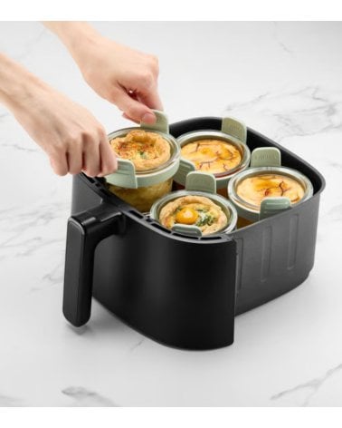 Set de 4 Mini Vasos para Freidora de Aire de Vidrio