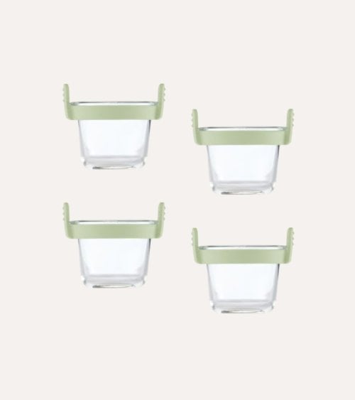 Set de 4 Mini Vasos para Freidora de Aire de Vidrio