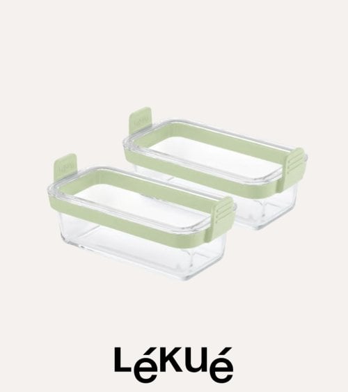 Set de 2 Cesta para Freidora de Aire de Vidrio