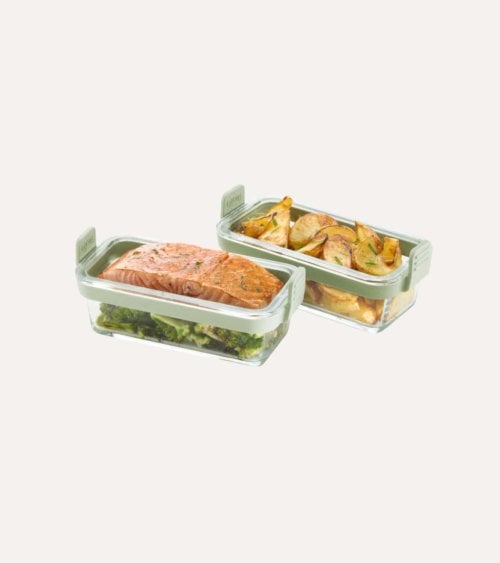 Set de 2 Cesta para Freidora de Aire de Vidrio
