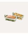 Set de 2 Cesta para Freidora de Aire de Vidrio