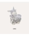 Manta Plaid Infantil con Peluche de Unicornio de Poliéster