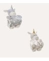 Manta Plaid Infantil con Peluche de Unicornio de Poliéster