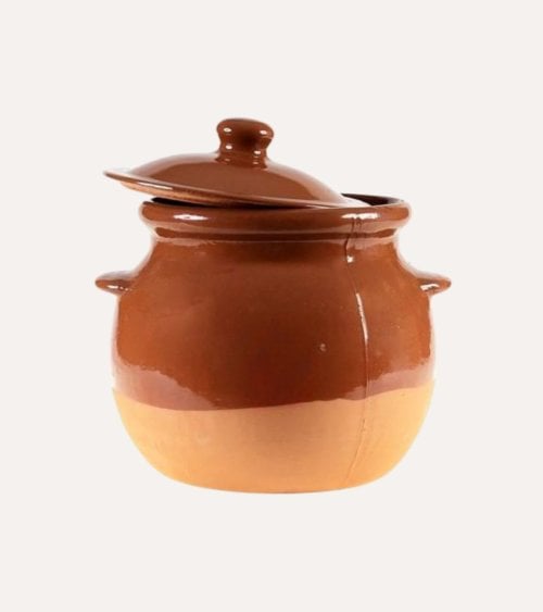 Olla con Tapa de Barro para Cocina Tradicional