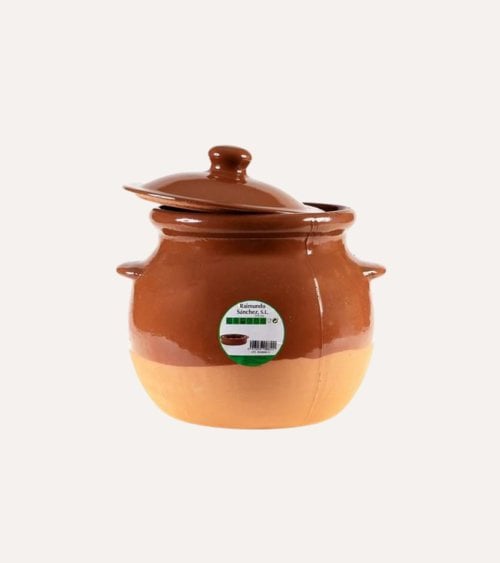 Olla con Tapa de Barro para Cocina Tradicional