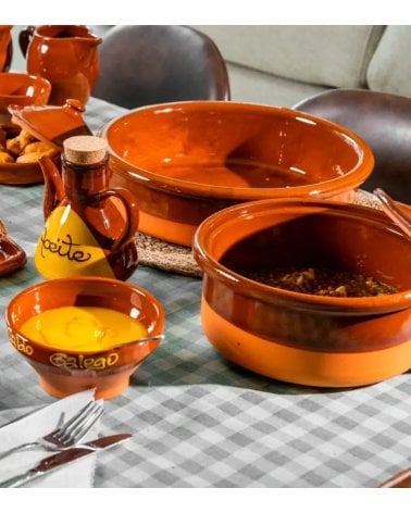 Cazuela con Tapa de Barro para Cocina Tradicional