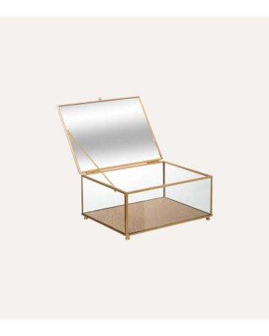 Caja de Joyeria Brillante de Vidrio