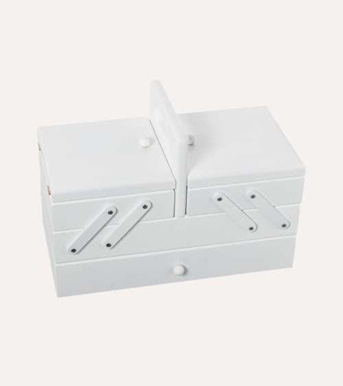 Caja Costurero con Cajón de Madera