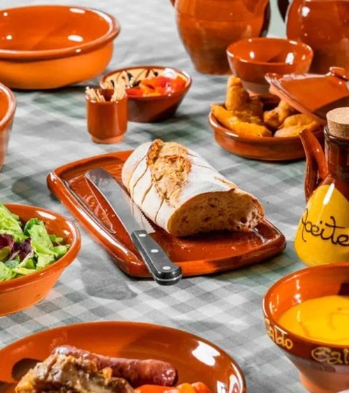 Bandeja Oval de Barro para Cocina Tradicional