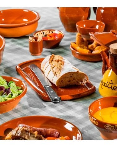 Bandeja Oval de Barro para Cocina Tradicional