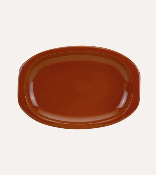 Bandeja Oval de Barro para Cocina Tradicional