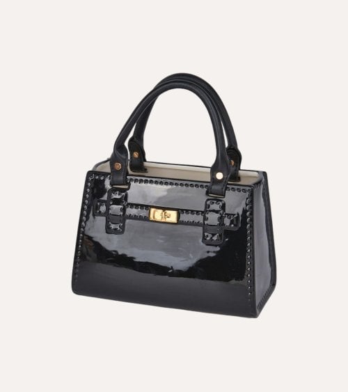 Figura Decorativa de Bolso de Cerámica y Plástico