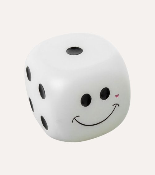 Lámpara LED Sobremesa de Dado de Poliresina