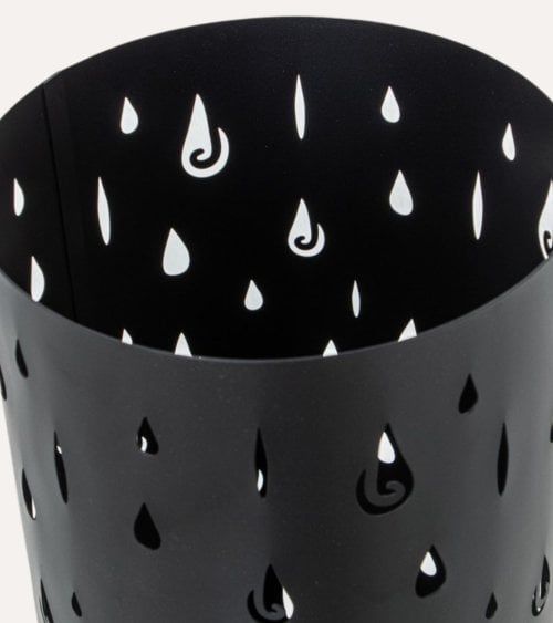 Paragüero con Diseño de Gotas de Metal