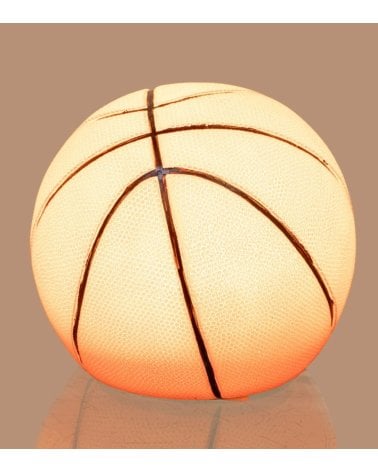 Lámpara de Mesa LED Infantil de Balón de Baloncesto de Poliresina