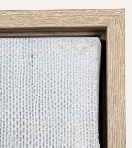 Cuadro Lienzo Abstracto de Óvalos Enlazados de Madera