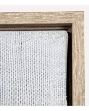 Cuadro Lienzo Abstracto de Óvalos Enlazados de Madera