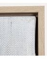 Cuadro Lienzo Abstracto de Óvalos Enlazados de Madera