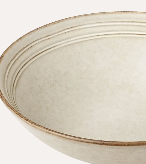 Ensaladera Irregular con Acabado Rústico de Gres