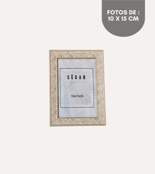 Marco de Foto con Borde Trenzado de Plástico