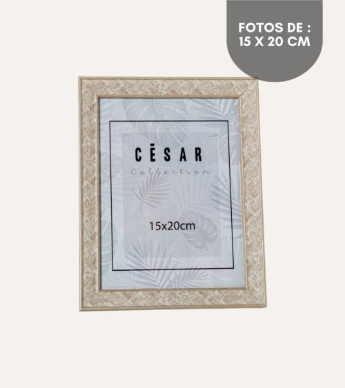 Marco de Foto con Borde Trenzado de Plástico