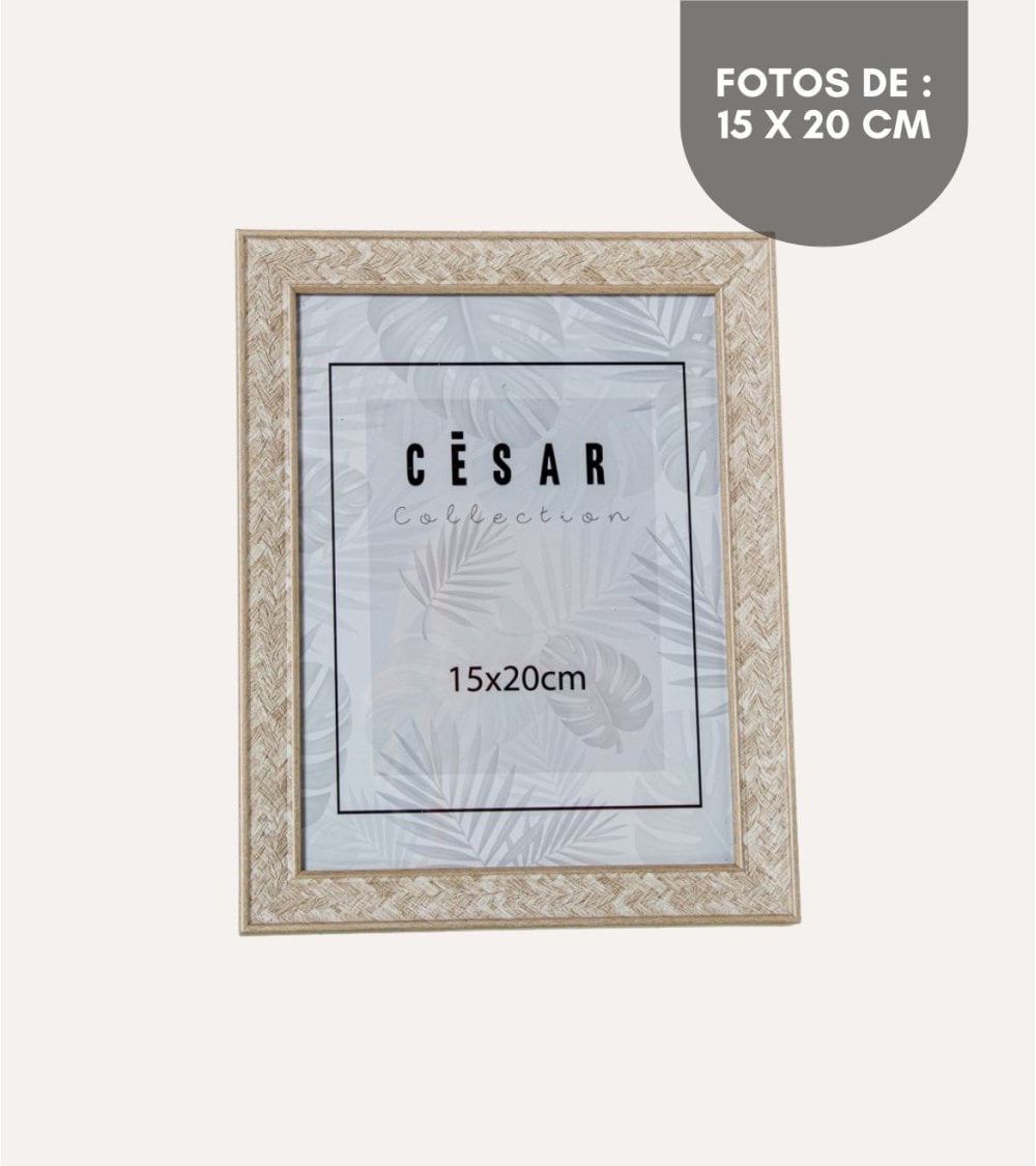 Marco de Foto con Borde Trenzado de Plástico