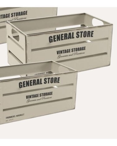 Caja Estilo para Frutas Vintage de Metal