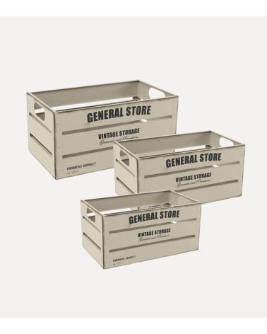 Caja Estilo para Frutas Vintage de Metal